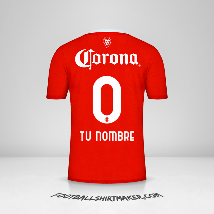 Camiseta Toluca FC 2023/2024 -  tu nombre - 0