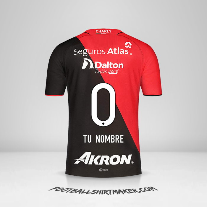Camiseta Atlas 2023/2024 -  tu nombre - 0