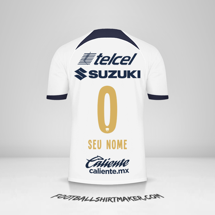 Camisa Pumas UNAM 2023/2024 -  seu nome - 0
