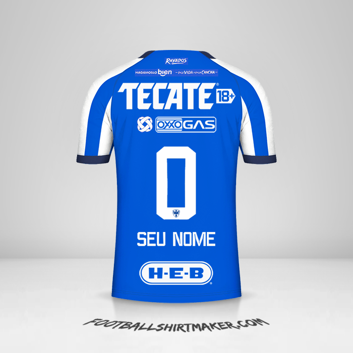 Camisa Monterrey 2023/2024 -  seu nome - 0