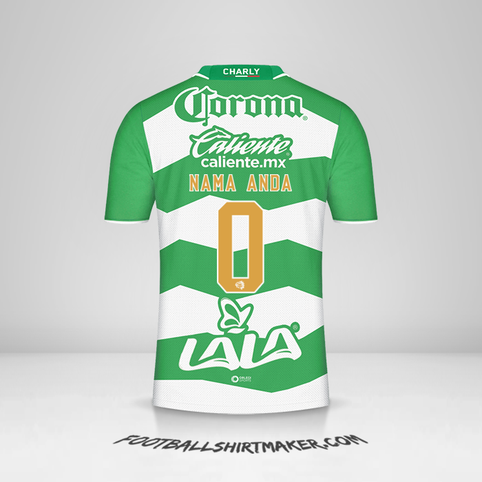 Jersey Santos Laguna 2023/2024 -  nama anda - 0