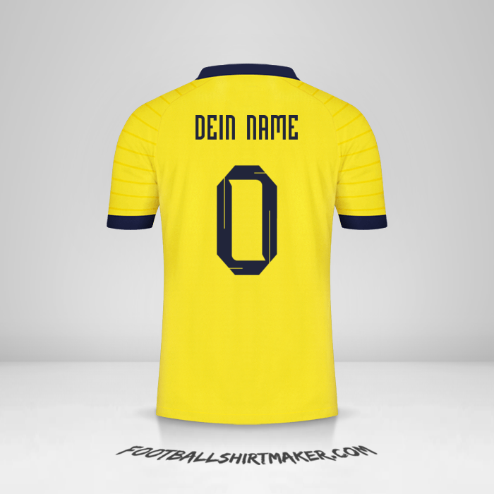 Trikot Ecuador 2023 -  dein name - 0