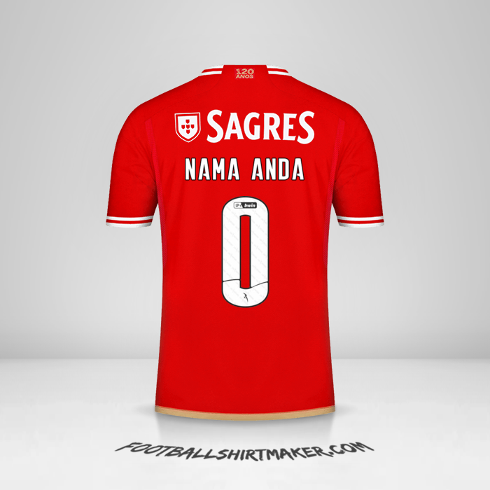 Jersey SL Benfica 2023/2024 -  nama anda - 0