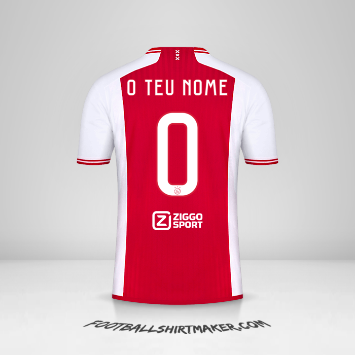 Camisola AFC Ajax 2023/2024 -  o teu nome - 0