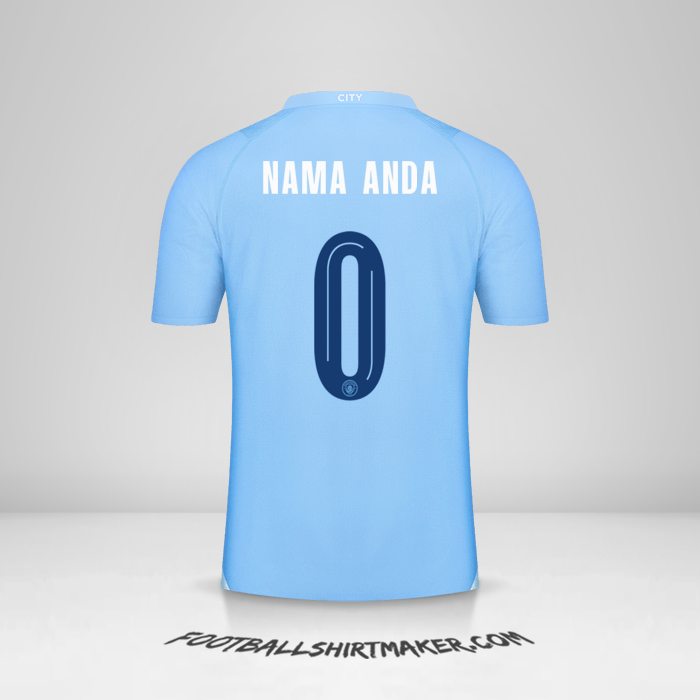 Jersey Manchester City Cup 2023/2024 -  nama anda - 0