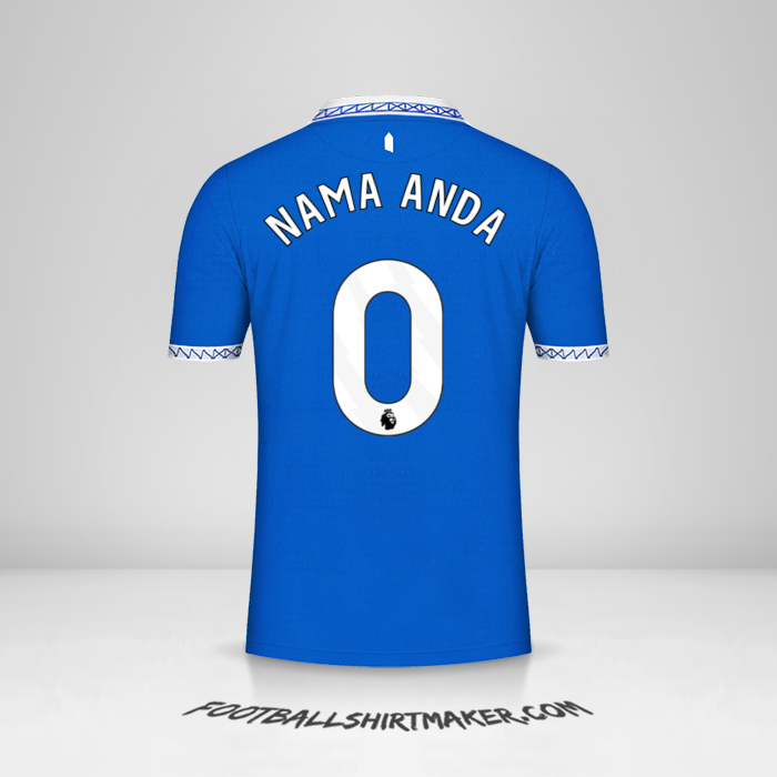 Jersey Everton FC 2023/2024 -  nama anda - 0