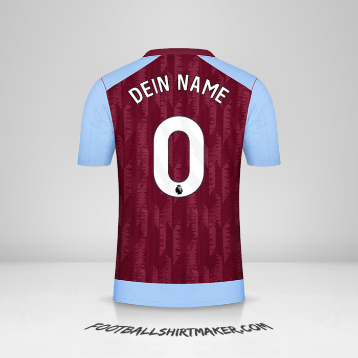 Trikot Aston Villa FC 2023/2024 -  dein name - 0