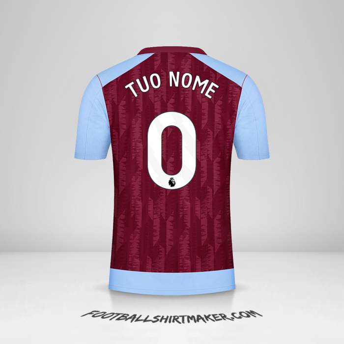 Maglia Aston Villa FC 2023/2024 -  tuo nome - 0