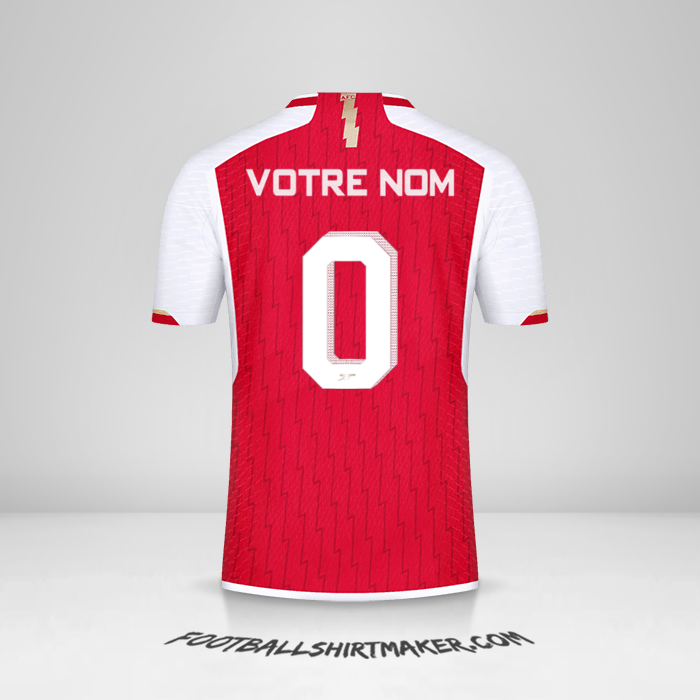 Maillot Arsenal Cup 2023/2024 -  votre nom - 0