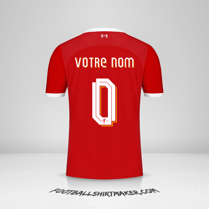 Maillot Liverpool FC 2023/2024 Cup -  votre nom - 0