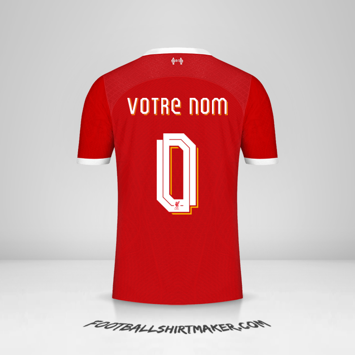 Maillot Liverpool FC Cup 2023/2024 -  votre nom - 0
