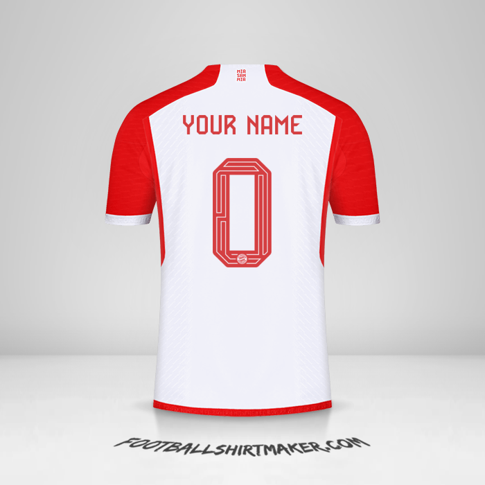 Jersey FC Bayern Munchen 2023/2024 Cup -  your name - 0