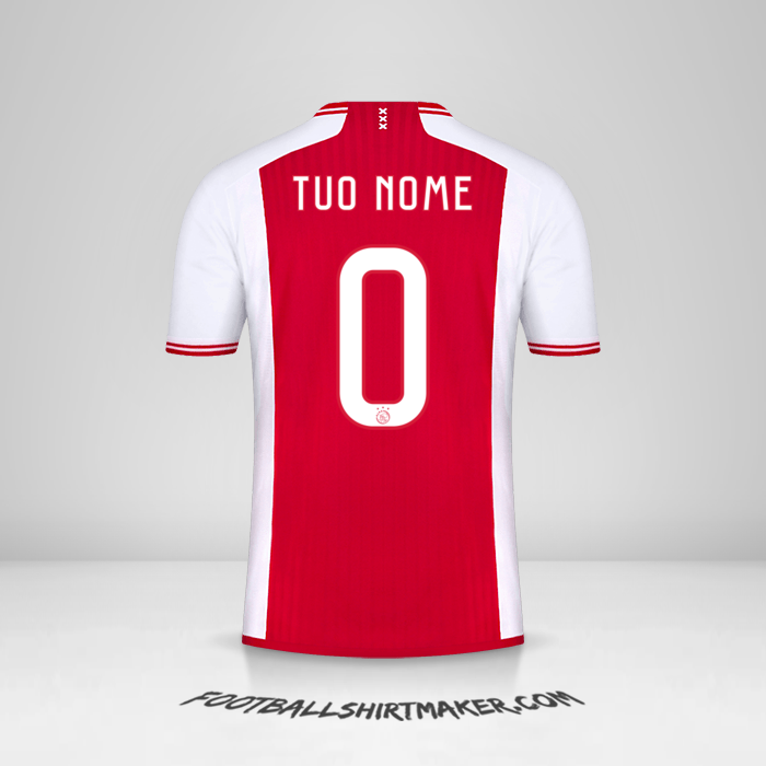Maglia AFC Ajax 2023/2024 Cup -  tuo nome - 0