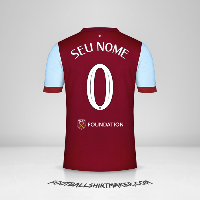 Camisa West Ham United FC Cup 2023/2024 -  seu nome - 0