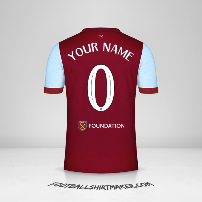 Shirt West Ham United FC 2023/2024 Cup -  your name - 0