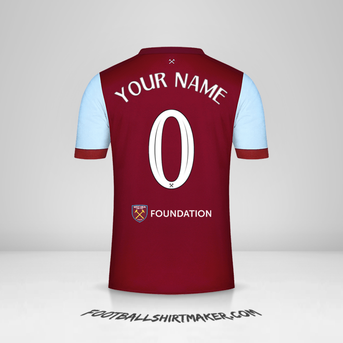 Jersey West Ham United FC Cup 2023/2024 -  your name - 0