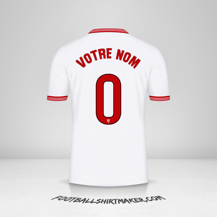 Maillot Sevilla FC 2023/2024 -  votre nom - 0