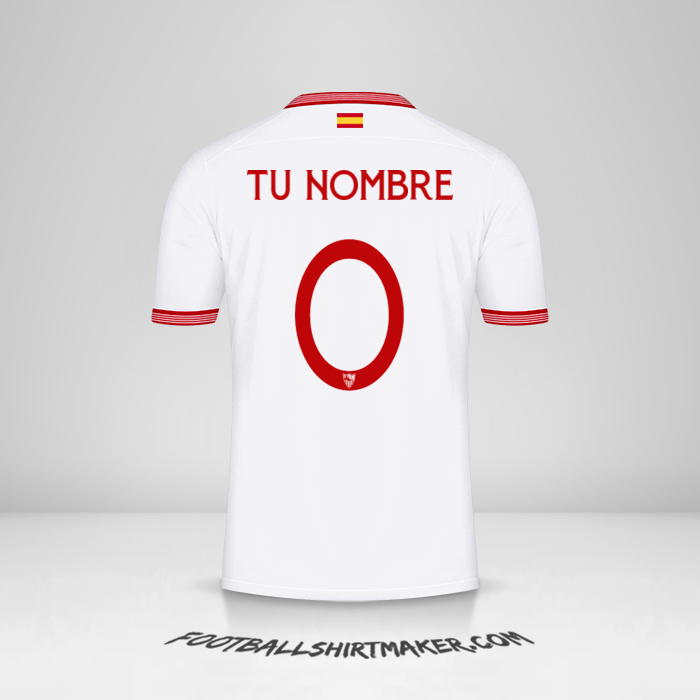 Camiseta Sevilla FC 2023/2024 Cup -  tu nombre - 0