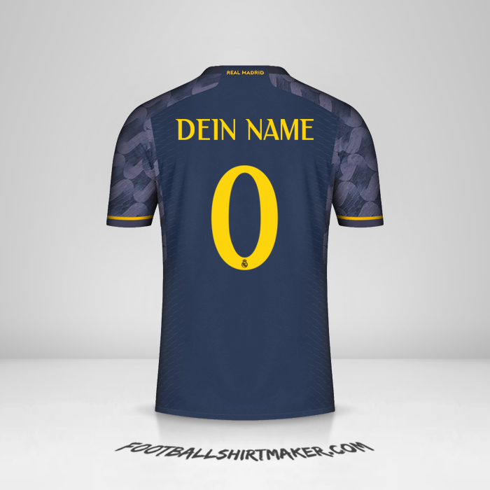 Trikot Real Madrid CF Cup 2023/2024 II -  dein name - 0
