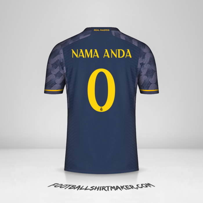 Jersey Real Madrid CF Cup 2023/2024 II -  nama anda - 0