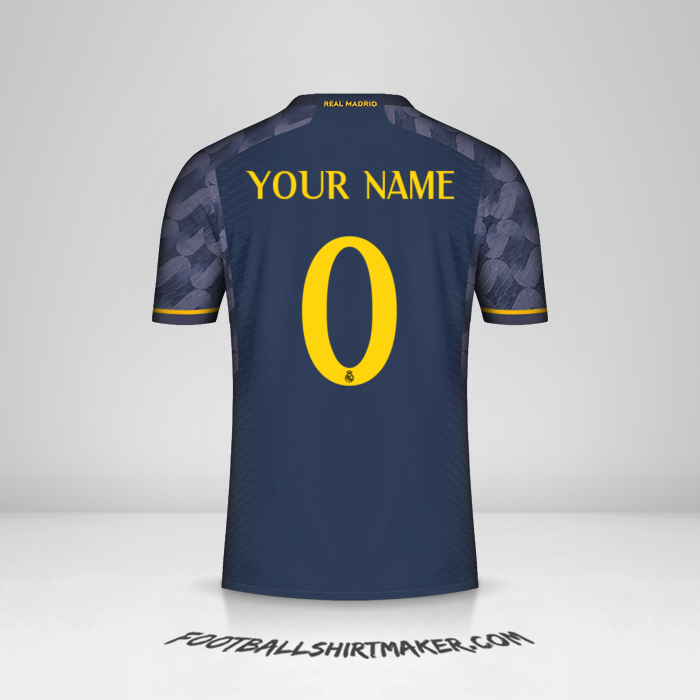 Jersey Real Madrid CF Cup 2023/2024 II -  your name - 0