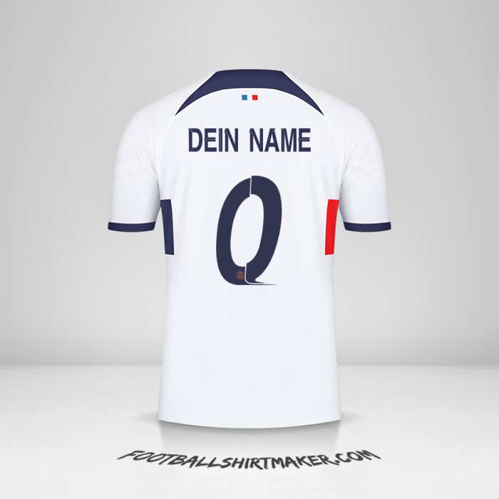Trikot Paris Saint Germain Cup 2023/2024 II -  dein name - 0