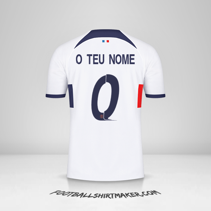 Camisola Paris Saint Germain Cup 2023/2024 II -  o teu nome - 0