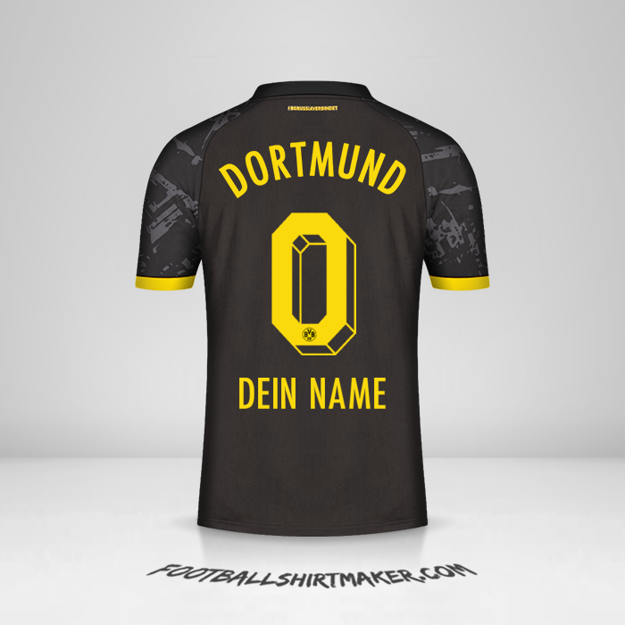 Trikot Borussia Dortmund 2023/2024 II -  dein name - 0