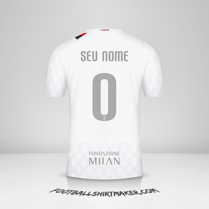 Camisa AC Milan Cup 2023/2024 II -  seu nome - 0