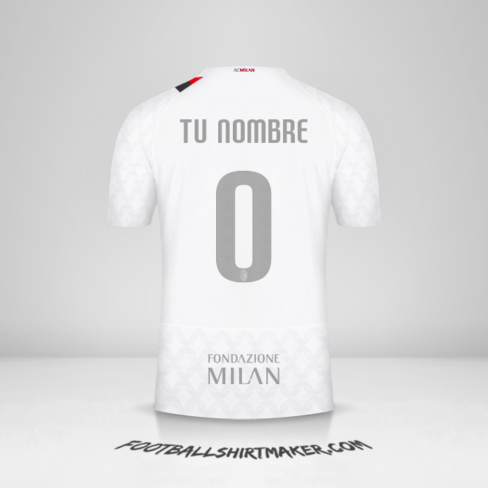 Jersey AC Milan 2023/2024 Cup II -  tu nombre - 0