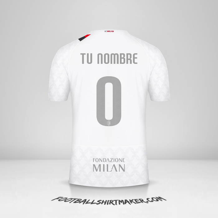 Camiseta AC Milan Cup 2023/2024 II -  tu nombre - 0