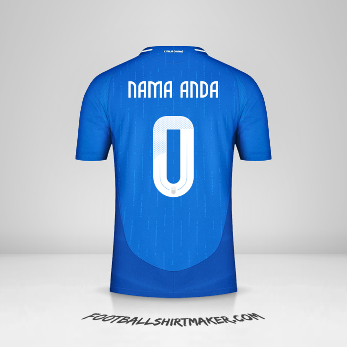 Jersey Italia 2024 -  nama anda - 0