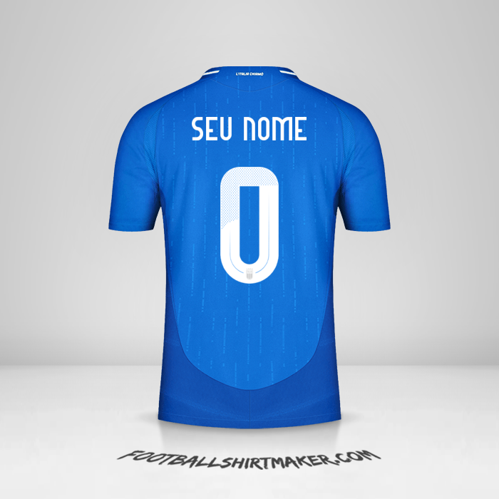 Camisa Itália 2024 -  seu nome - 0