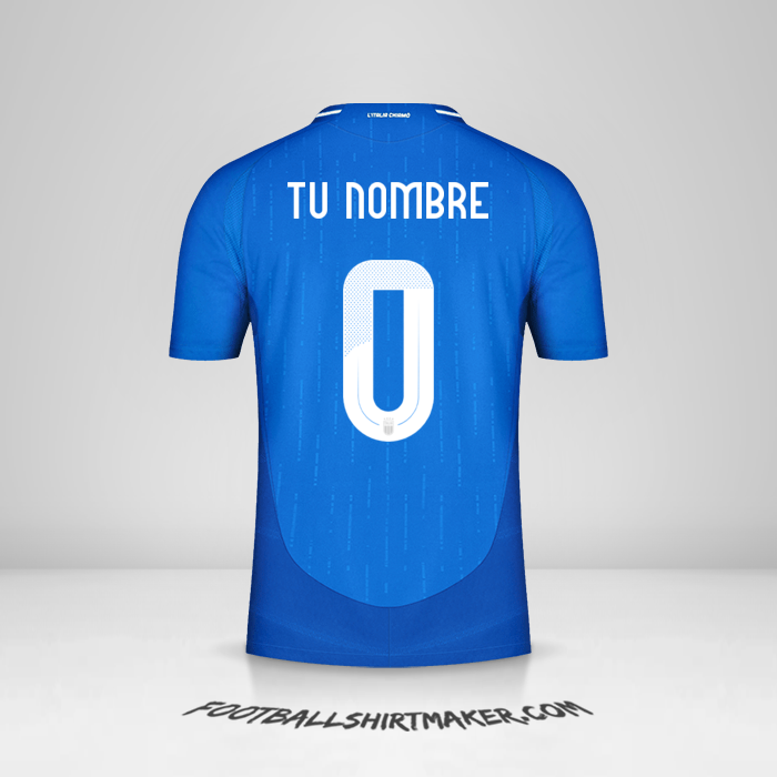 Camiseta Italia 2024 -  tu nombre - 0