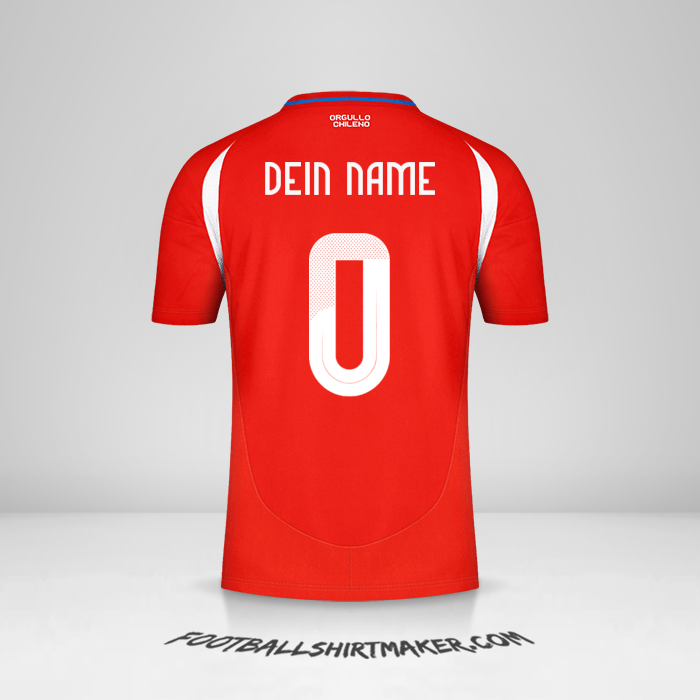 Trikot Chile 2024 -  dein name - 0