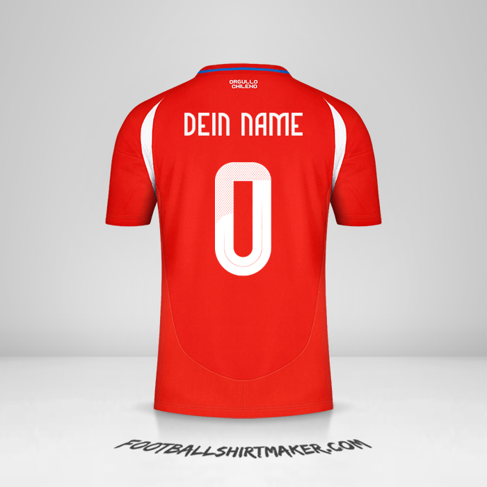 Trikot Chile 2024 -  dein name - 0