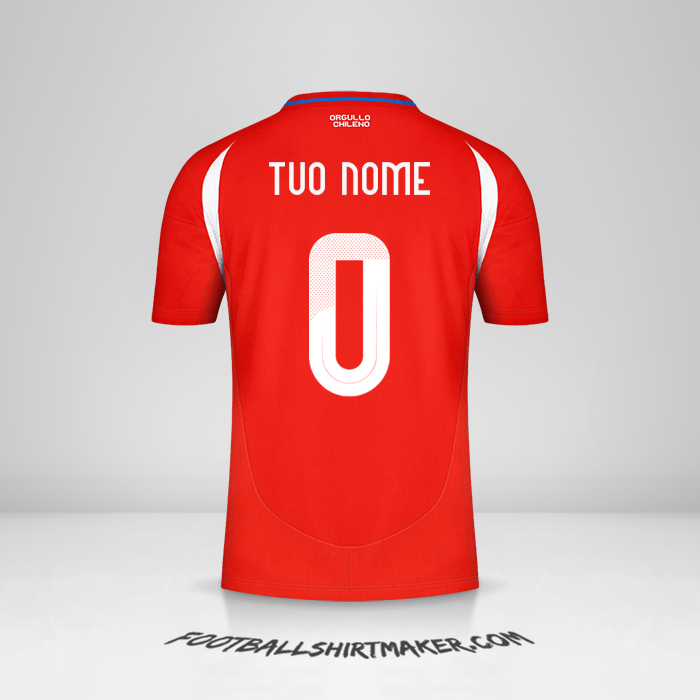 Maglia Cile 2024 -  tuo nome - 0