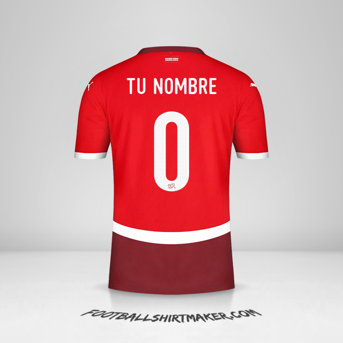 Camiseta Suiza 2024 -  tu nombre - 0