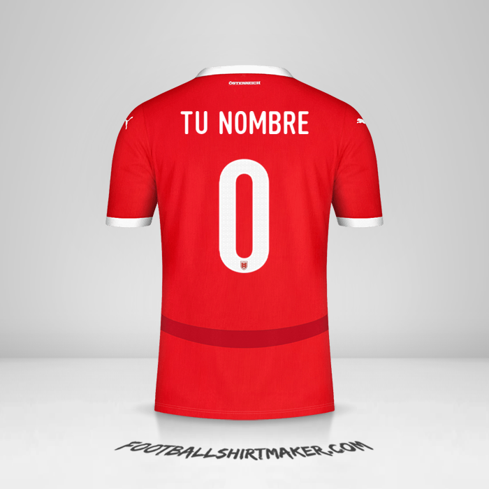 Jersey Austria 2024 -  tu nombre - 0