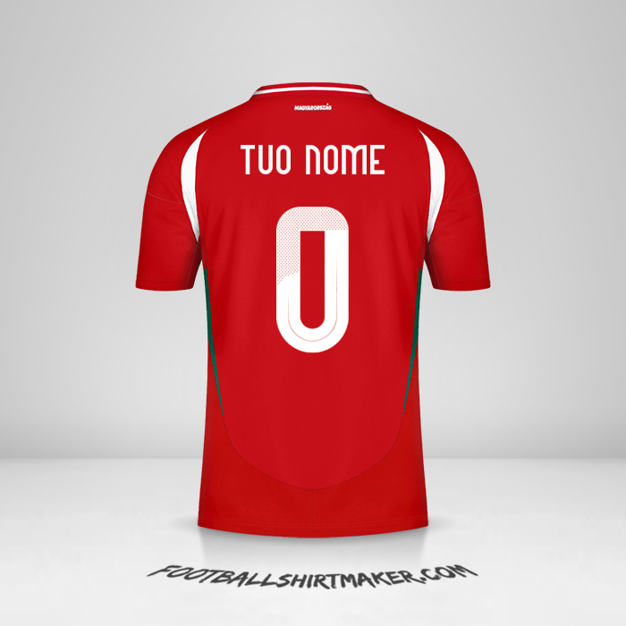 Maglia Ungheria 2024 -  tuo nome - 0