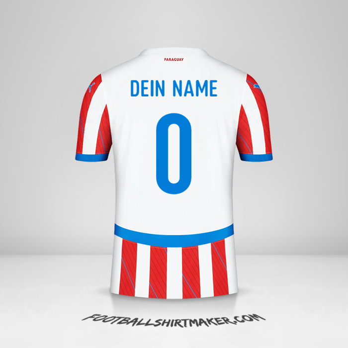 Trikot Paraguay 2024 -  dein name - 0
