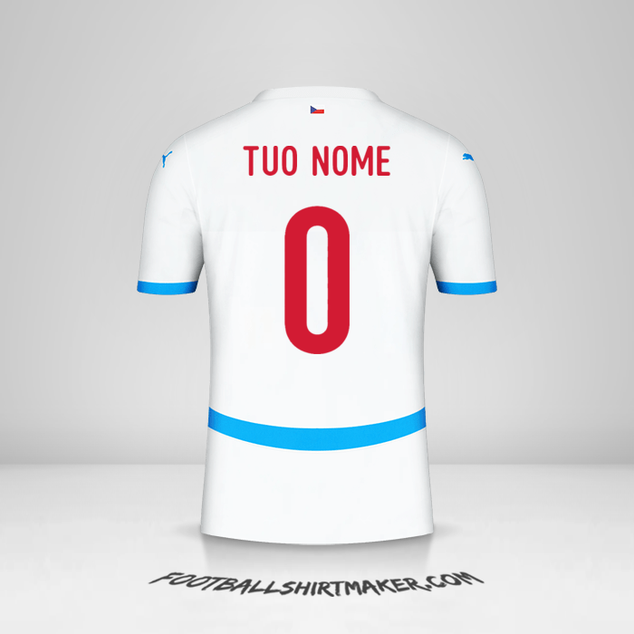 Maglia Repubblica Ceca 2024 II -  tuo nome - 0