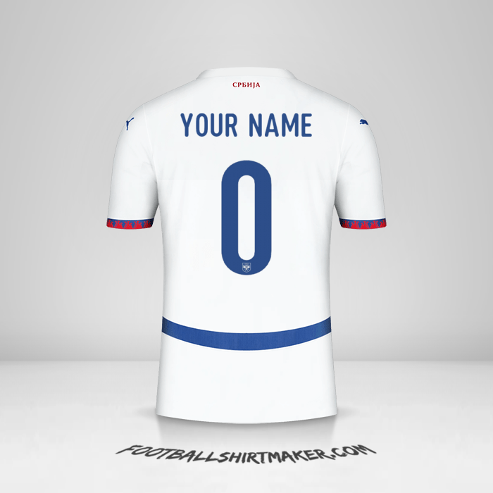 Jersey Serbia 2024 II -  your name - 0