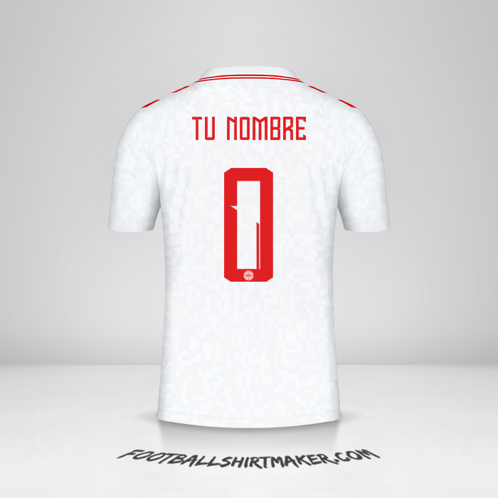 Camiseta Dinamarca 2024 II -  tu nombre - 0
