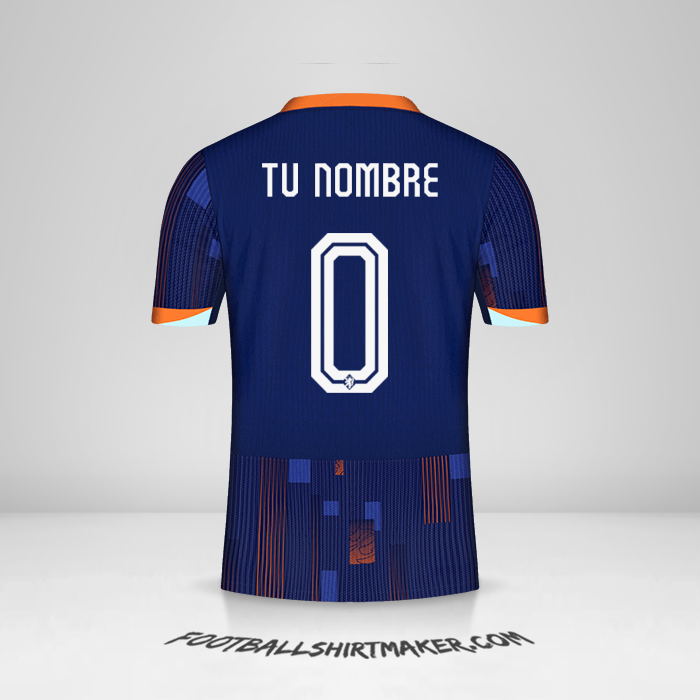 Jersey Paises Bajos 2024 II -  tu nombre - 0
