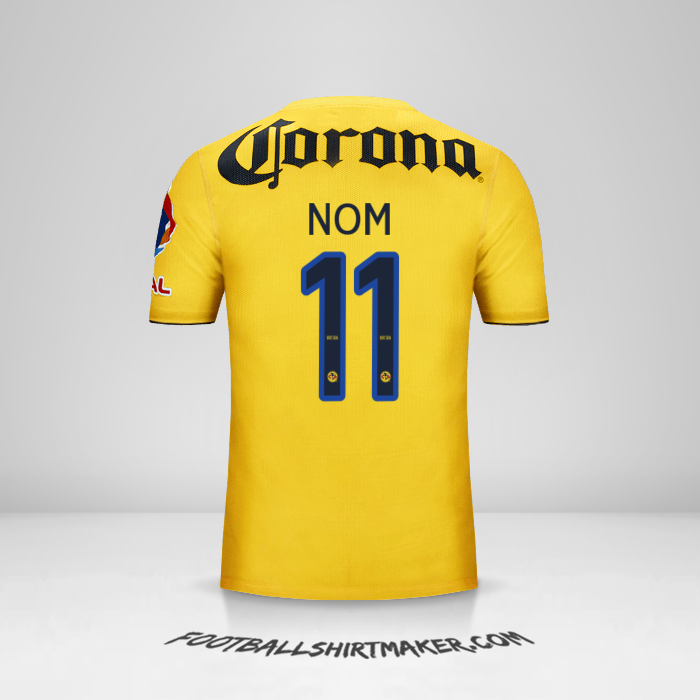Maillot Club America 2013/14 -  nom - 11