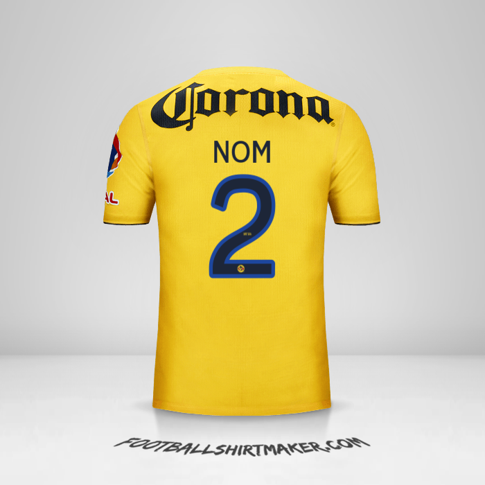 Maillot Club America 2013/14 -  nom - 2
