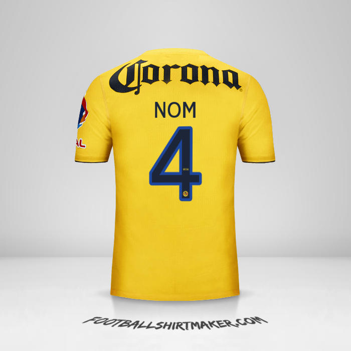 Maillot Club America 2013/14 -  nom - 4