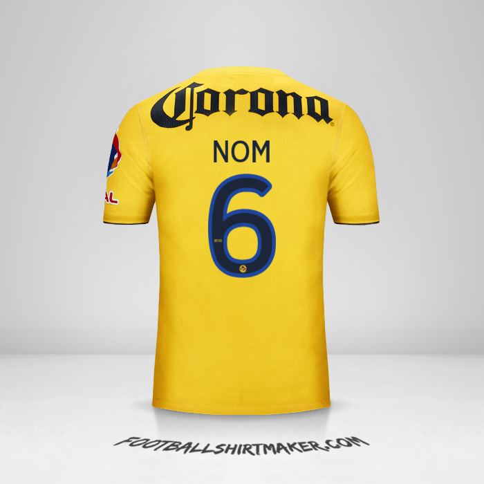 Maillot Club America 2013/14 -  nom - 6