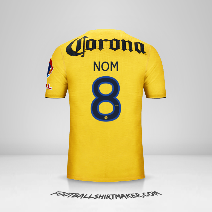 Maillot Club America 2013/14 -  nom - 8